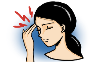 頭痛の症状はツボの治療針灸が効果的です。福岡鍼灸院蒸しりんご